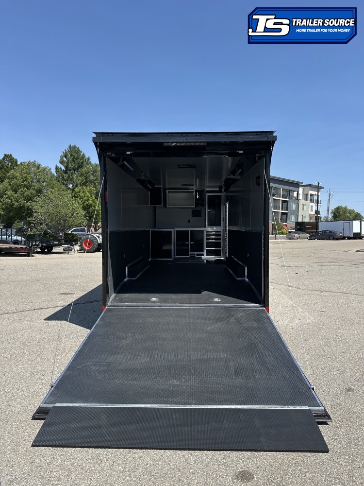 8.5x24 Haulmark Edge Enclosed Car Hauler Trailer - 7'10" Interior - 14K GVWR - .080 PolyCor, Black Out Package
