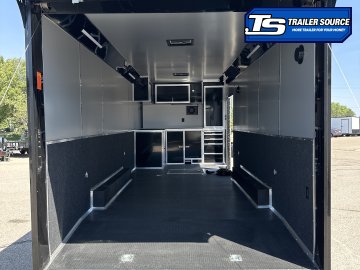 8.5x24 Haulmark Edge Enclosed Car Hauler Trailer - 7'10" Interior - 14K GVWR - .080 PolyCor, Black Out Package