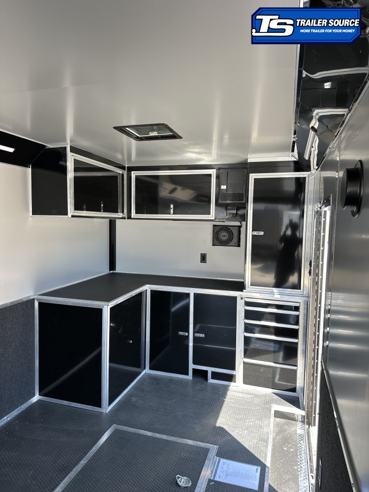 8.5x24 Haulmark Edge Enclosed Car Hauler Trailer - 7'10" Interior - 14K GVWR - .080 PolyCor, Black Out Package