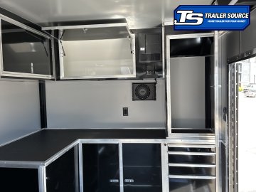 8.5x24 Haulmark Edge Enclosed Car Hauler Trailer - 7'10" Interior - 14K GVWR - .080 PolyCor, Black Out Package