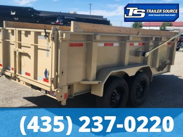 7x14 Diamond C LPT 210 Dump Trailer - 32" Sides - 23K GVWR - 5 Stage Telescopic, ABS Brakes, Board Brackets, Hydraulic Jack(s), Torsion Axles