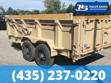 7x14 Diamond C LPT 210 Dump Trailer - 32" Sides - 23K GVWR - 5 Stage Telescopic, ABS Brakes, Board Brackets, Hydraulic Jack(s), Torsion Axles