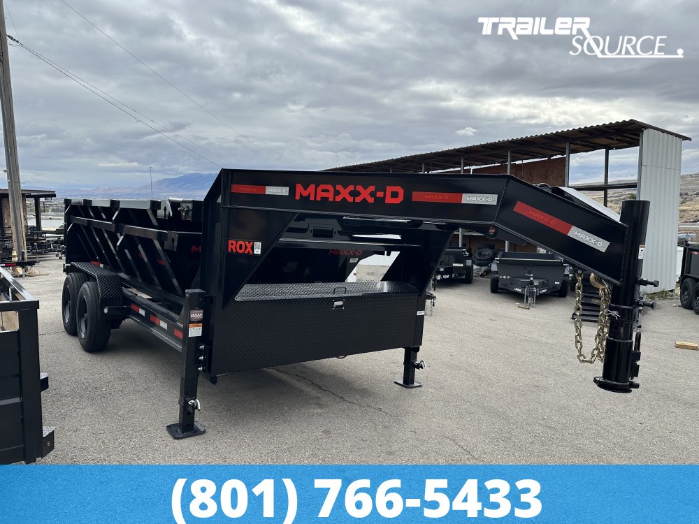 7x14 Maxx-D ROX Roll Off Dumpster Gooseneck 17.5K Utility