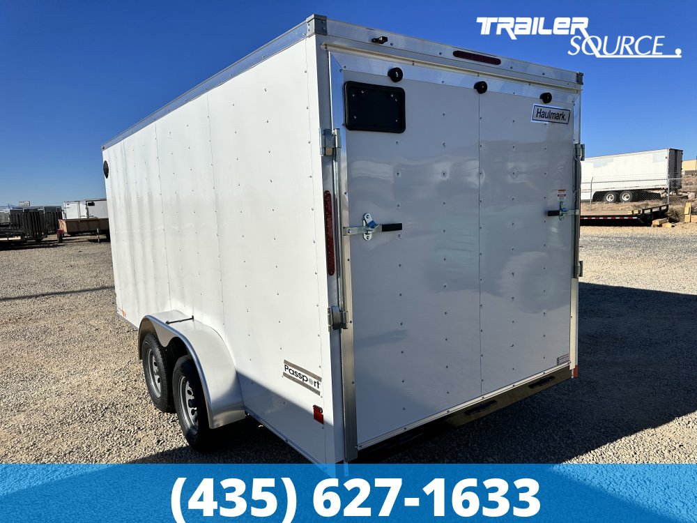 7x16 Haulmark Passport 6'6" Interior 7K Tandem Axle Enclosed Cargo Trailer