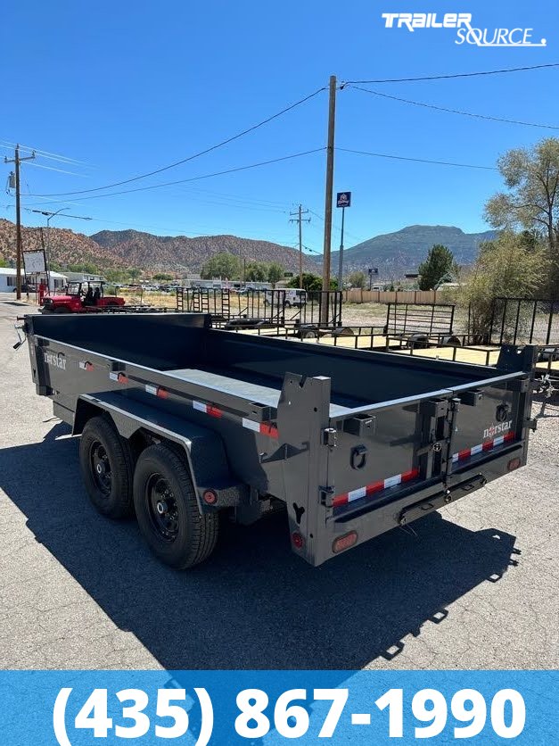 7x14 Norstar Iron Bull DCB 20" Sides 14K Dump Trailer