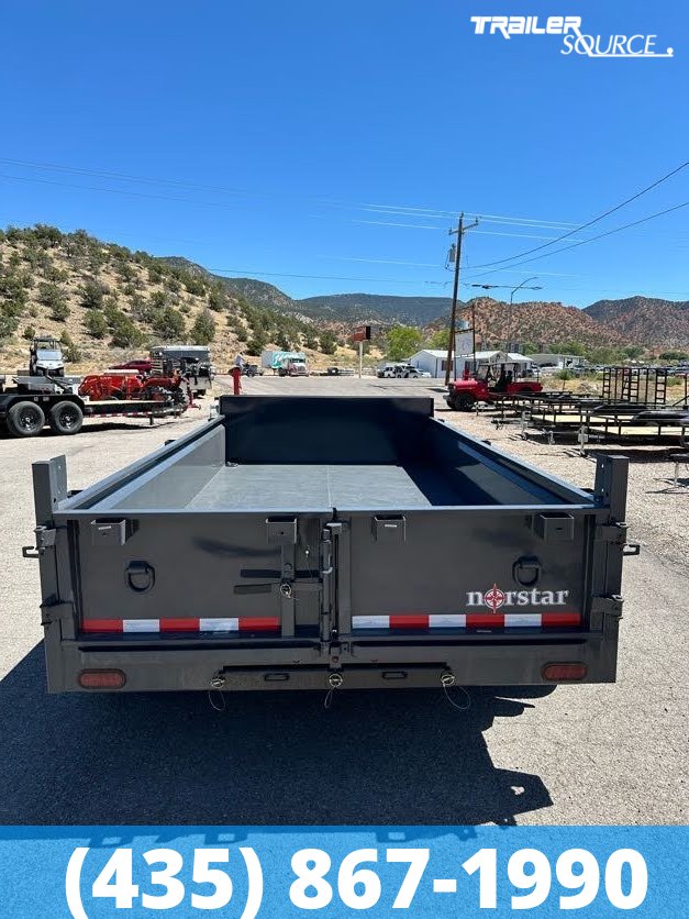 7x14 Norstar Iron Bull DCB 20" Sides 14K Dump Trailer