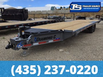 8.5x26 Diamond C DEC 208 Deckover Equipment Trailer -  18K GVWR -