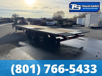 8.5x32 Diamond C FMAX-HDT 210 Gooseneck Hydraulic Dovetail Equipment Trailer -  25K GVWR - 14 Ply Tires, Hydraulic Dove Tail, Rub Rail, Winch Plate