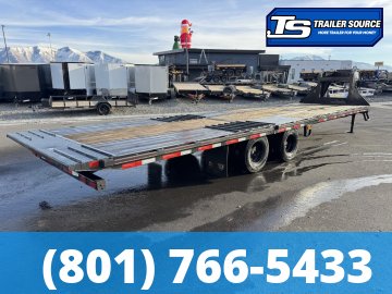 8.5x32 Diamond C FMAX-HDT 210 Gooseneck Hydraulic Dovetail Equipment Trailer -  25K GVWR - 14 Ply Tires, Hydraulic Dove Tail, Rub Rail, Winch Plate