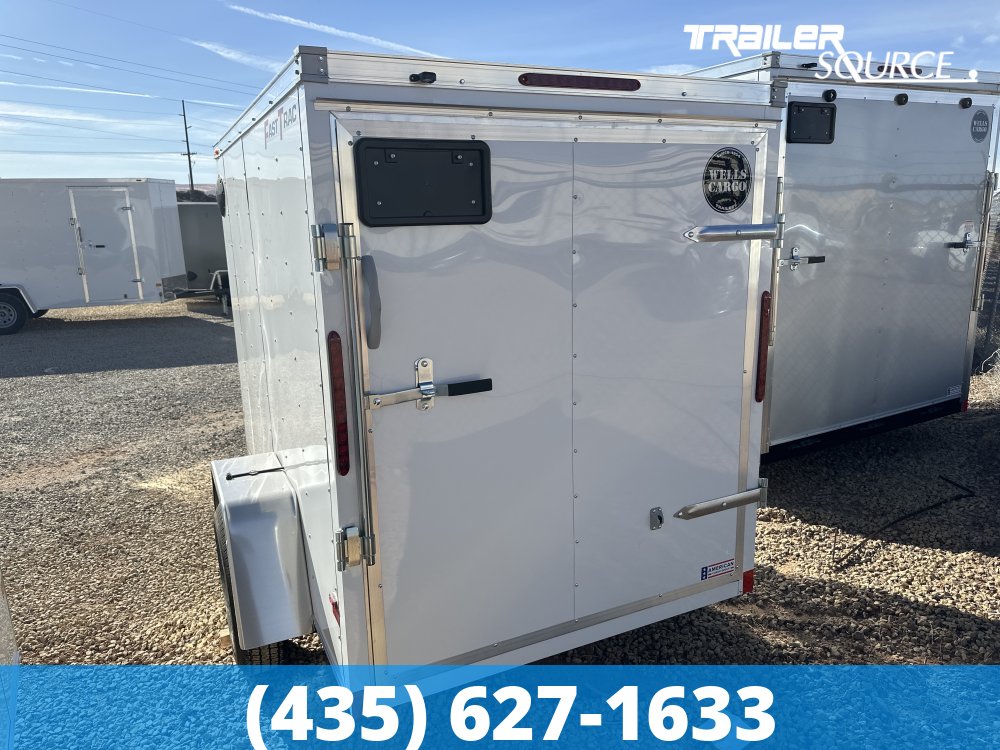 5x8 Wells Cargo FastTrac 5'6" Interior Single Axle Enclosed Cargo