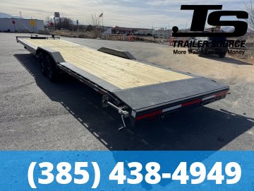 7x36 Lamar H8 Equipment Trailer - 14K GVWR - Spare Mount, Spare Tire, Tongue Box