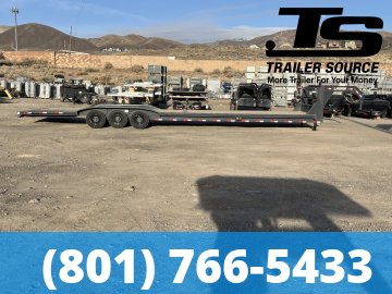 8.5x40 Lamar H8 Gooseneck Wide Body w/ Drive Over Fenders Equipment Trailer - 21K GVWR -