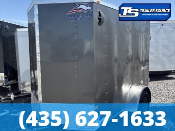 5x8 American Hauler Arrow Deluxe Enclosed Cargo Trailer - 6'0" Interior - 3.5K GVWR - Barn Doors, Side Door