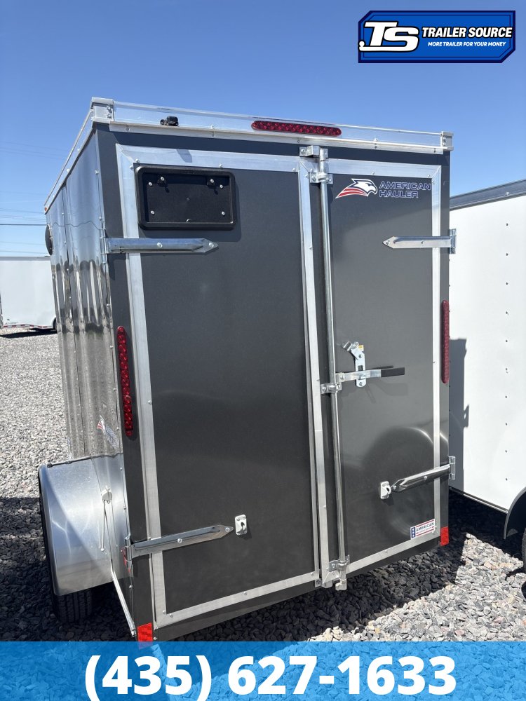 5x8 American Hauler Arrow Deluxe Enclosed Cargo Trailer - 6'0" Interior - 3.5K GVWR - Barn Doors, Side Door