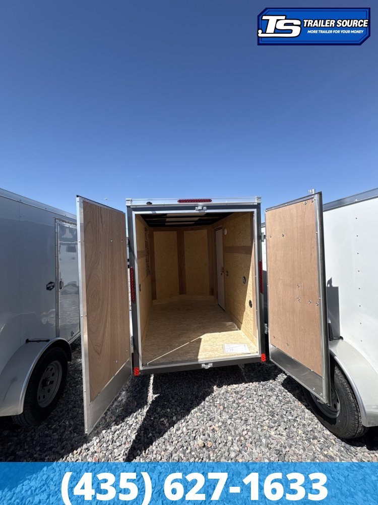 5x8 American Hauler Arrow Deluxe Enclosed Cargo Trailer - 6'0" Interior - 3.5K GVWR - Barn Doors, Side Door