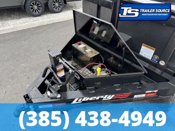 7x14 Liberty LD Dump Trailer - 32" Sides - 15.4K GVWR - 7 Gauge Floor, Board Brackets, Fork Holders