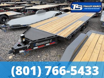 8.5x22 Diamond C DET 207 Deckover Tilt Trailer - 15.5K GVWR -