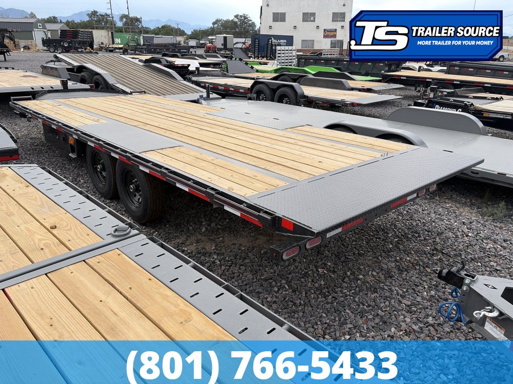 8.5x22 Diamond C DET 207 Deckover Tilt Trailer - 15.5K GVWR -