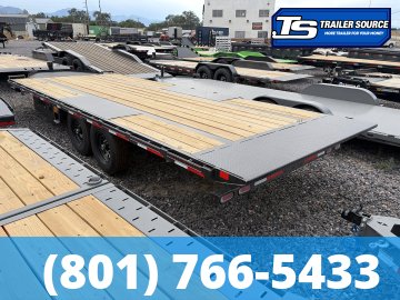 8.5x22 Diamond C DET 207 Deckover Tilt Trailer - 15.5K GVWR -