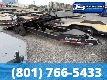 8.5x22 Diamond C DET 207 Deckover Tilt Trailer - 15.5K GVWR -
