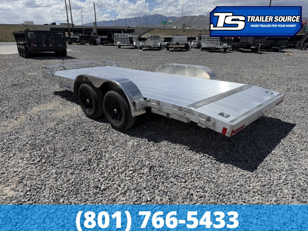7x20 Alcom Open Car Hauler Aluminum Trailer - 10K GVWR -