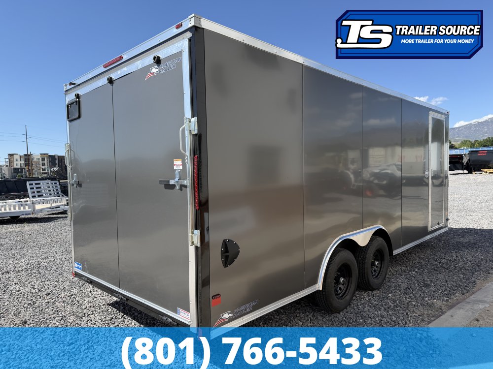8.5x20 American Hauler Arrow Enclosed Cargo Trailer - 7'0" Interior - 10K GVWR - .080 PolyCor, Dovetail, Ramp Door