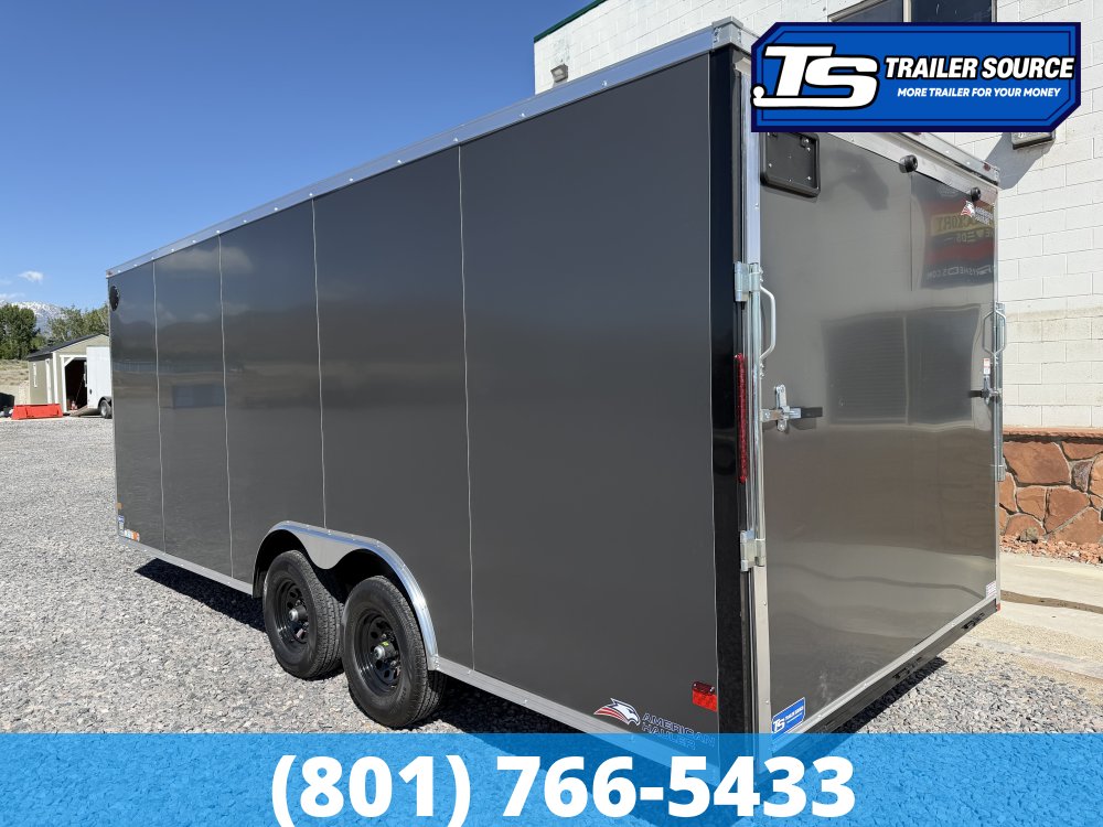 8.5x20 American Hauler Arrow Enclosed Cargo Trailer - 7'0" Interior - 10K GVWR - .080 PolyCor, Dovetail, Ramp Door
