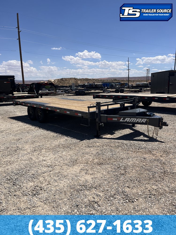 8.5x20 Lamar F8 Deckover Equipment Trailer - 14K GVWR - Oak Floor