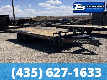8.5x20 Lamar F8 Deckover Equipment Trailer - 14K GVWR - Oak Floor