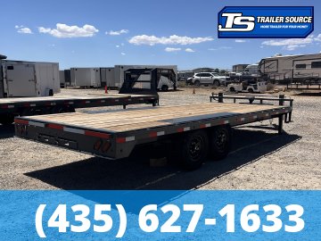 8.5x20 Lamar F8 Deckover Equipment Trailer - 14K GVWR - Oak Floor