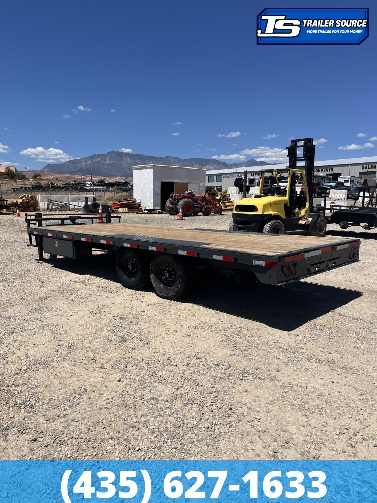 8.5x20 Lamar F8 Deckover Equipment Trailer - 14K GVWR - Oak Floor