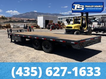 8.5x20 Lamar F8 Deckover Equipment Trailer - 14K GVWR - Oak Floor