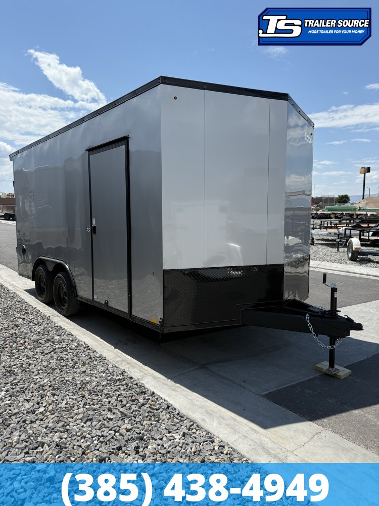 8.5x16 Look ST DLX Enclosed Cargo Trailer - 7'0" Interior - 7K GVWR - 16" Cross Member Upgrade, Black Out Package, Rear Spoiler w/ Load Lights