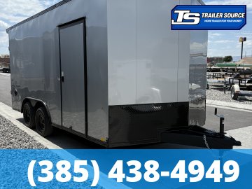 8.5x16 Look ST DLX Enclosed Cargo Trailer - 7'0" Interior - 7K GVWR - 16" Cross Member Upgrade, Black Out Package, Rear Spoiler w/ Load Lights