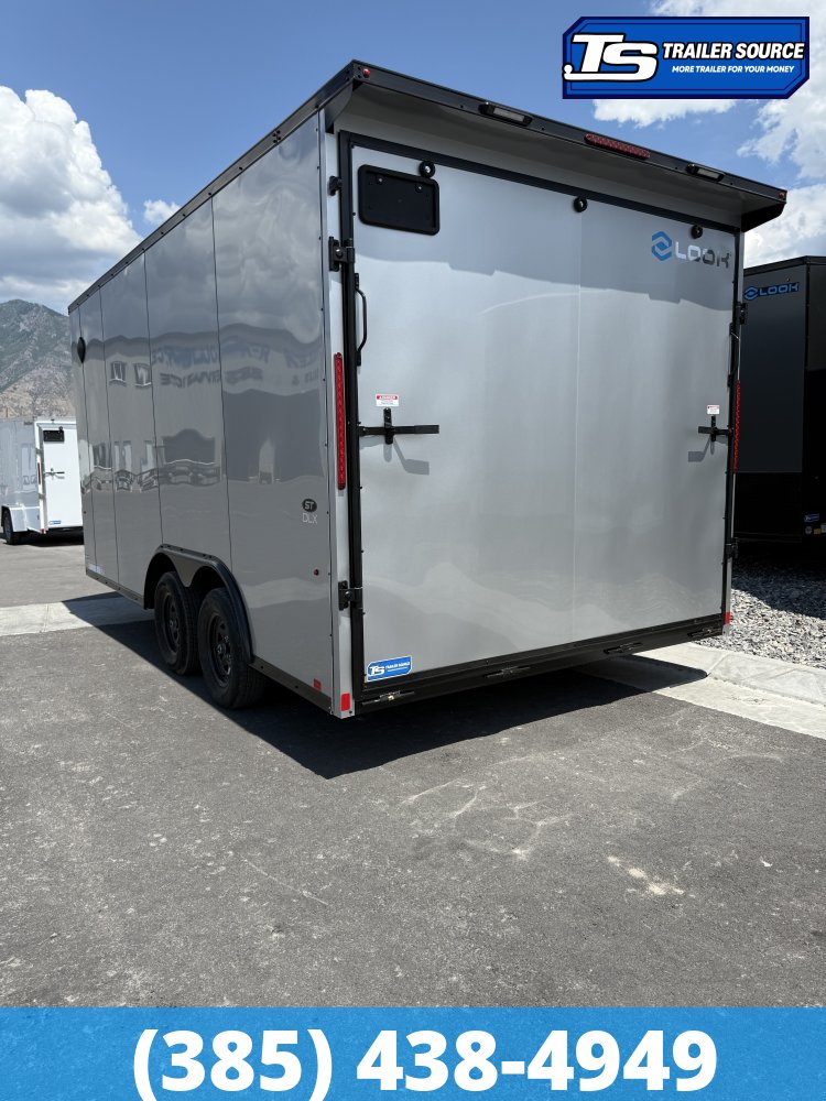 8.5x16 Look ST DLX Enclosed Cargo Trailer - 7'0" Interior - 7K GVWR - 16" Cross Member Upgrade, Black Out Package, Rear Spoiler w/ Load Lights