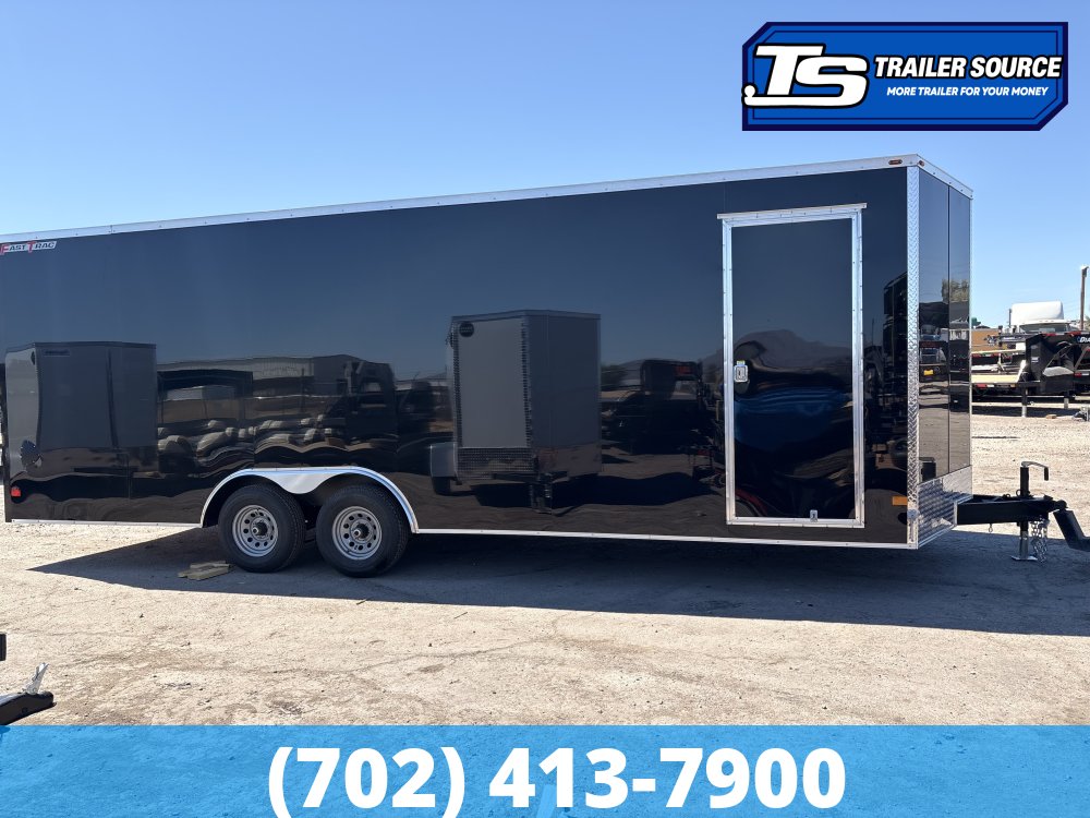 8.5x24 Wells Cargo Fast Trac Deluxe Enclosed Cargo Trailer - 7'6" Interior - 10K GVWR - .080 PolyCor, Dovetail