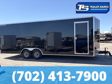 8.5x24 Wells Cargo Fast Trac Deluxe Enclosed Cargo Trailer - 7'6" Interior - 10K GVWR - .080 PolyCor, Dovetail