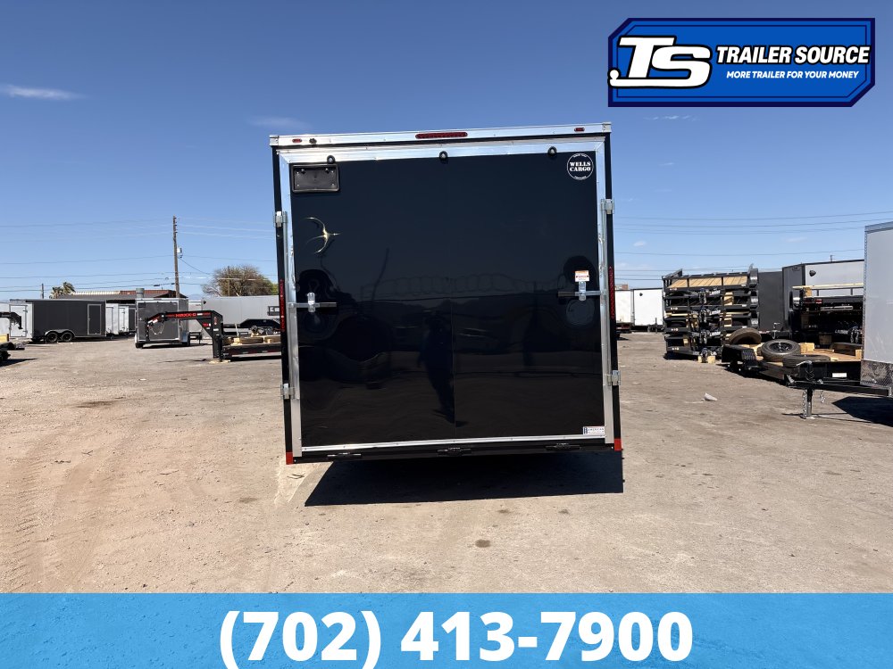 8.5x24 Wells Cargo Fast Trac Deluxe Enclosed Cargo Trailer - 7'6" Interior - 10K GVWR - .080 PolyCor, Dovetail
