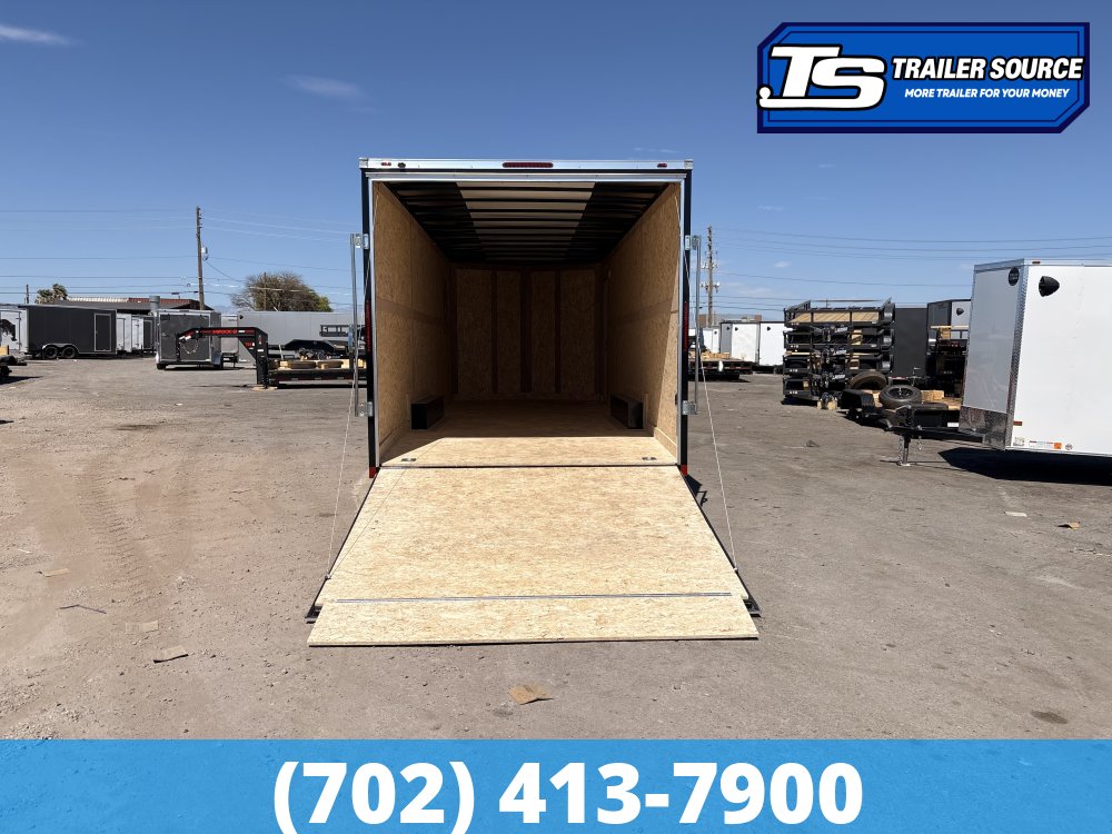 8.5x24 Wells Cargo Fast Trac Deluxe Enclosed Cargo Trailer - 7'6" Interior - 10K GVWR - .080 PolyCor, Dovetail
