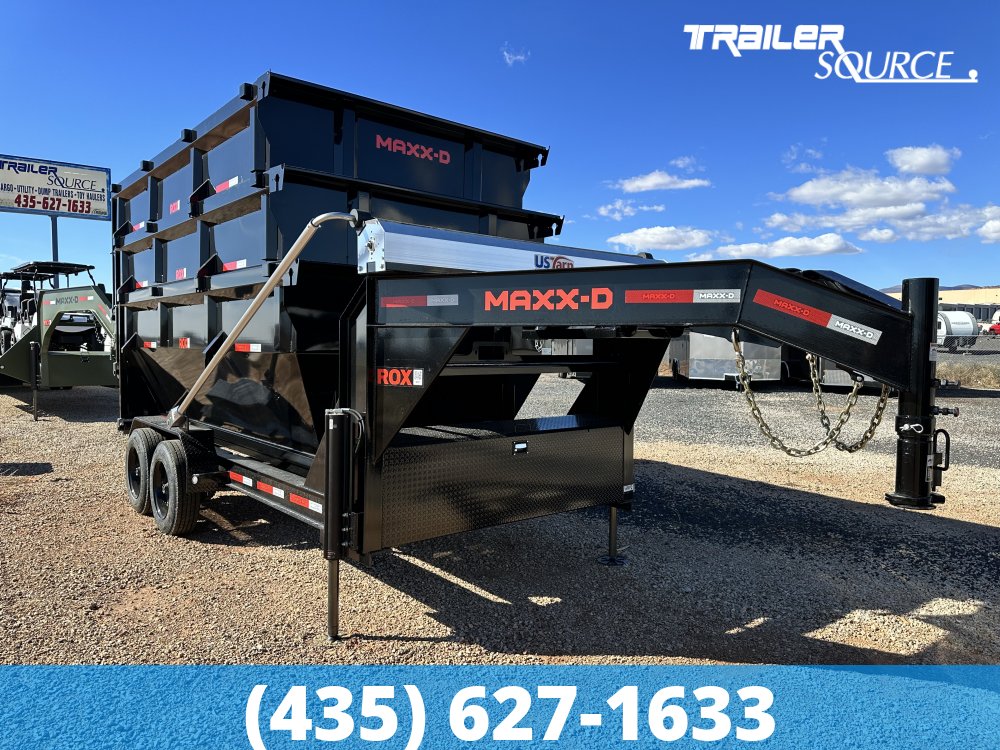 7x14 Maxx-D ROX Roll Off Dumpster Gooseneck 17.5K Utility