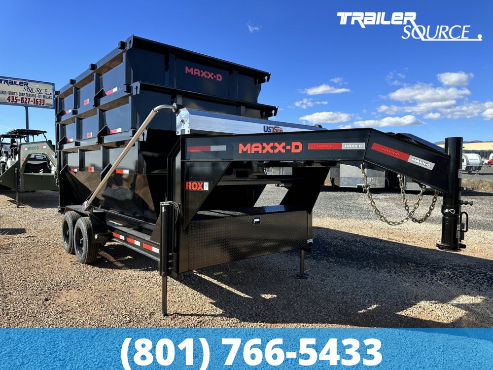 7x14 Maxx-D ROX Roll Off Dumpster Gooseneck 17.5K Utility