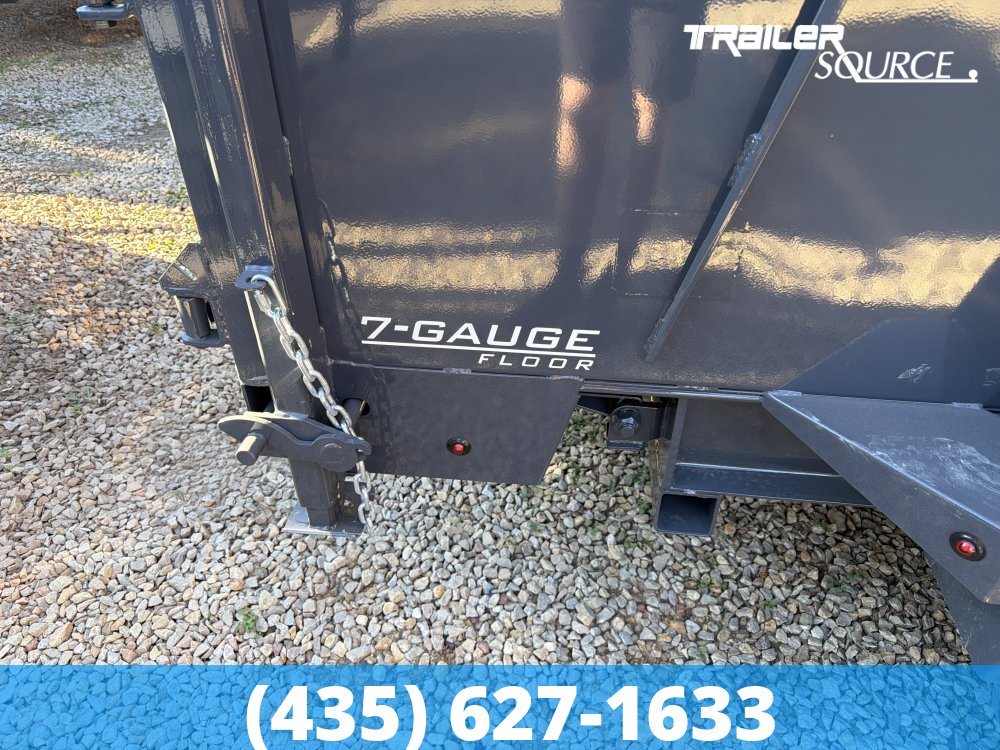 7x14 Lamar DT Gooseneck  15.4K GVW Dump