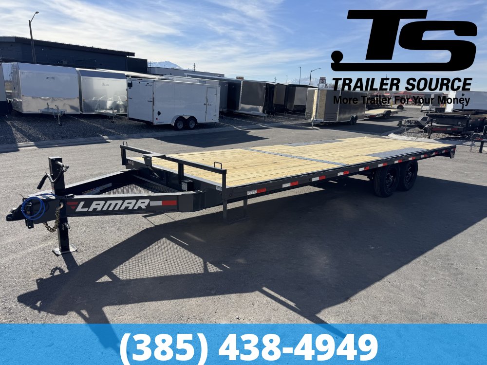 8.5x24 Lamar F8 Deckover Equipment Trailer - 14K GVWR - 16" Cross Member Upgrade