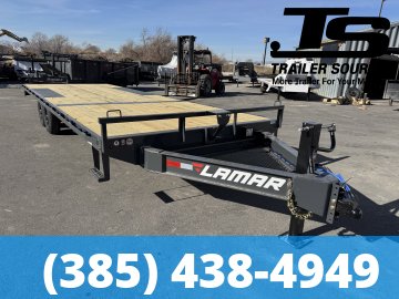8.5x24 Lamar F8 Deckover Equipment Trailer - 14K GVWR - 16" Cross Member Upgrade