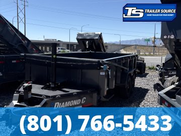 7x14 Diamond C LPT 207 Dump Trailer - 32" Sides - 15.5K GVWR - 14 Ply Tires, Long Arm Tarp