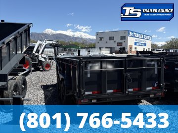 7x14 Diamond C LPT 207 Dump Trailer - 32" Sides - 15.5K GVWR - 14 Ply Tires, Long Arm Tarp