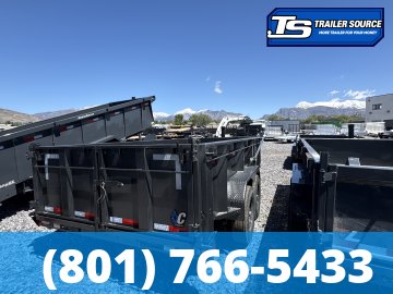 7x14 Diamond C LPT 207 Dump Trailer - 32" Sides - 15.5K GVWR - 14 Ply Tires, Long Arm Tarp
