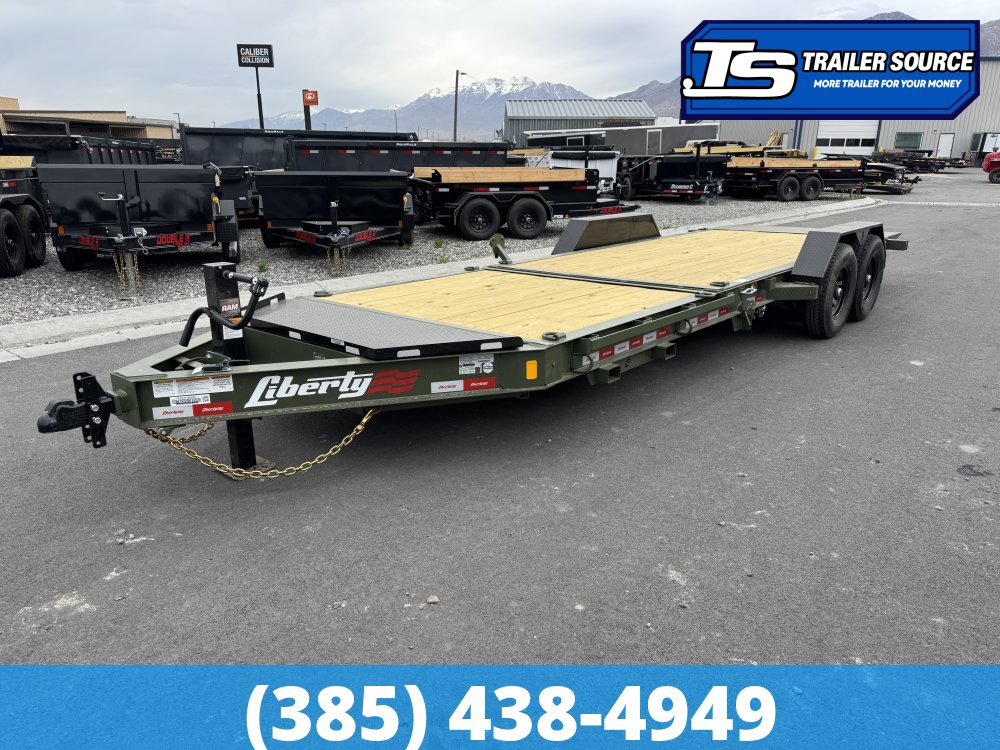 7x22 Liberty LT Tilt Trailer - 15.4K GVWR - I-Beam Frame