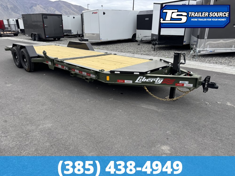 7x22 Liberty LT Tilt Trailer - 15.4K GVWR - I-Beam Frame