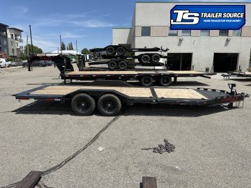 8.5x22 Double A Pro Series CT Tilt Trailer - 15.4K GVWR - I-Beam Frame, Torsion Axles, Wide Body w/ Drive Over Fenders